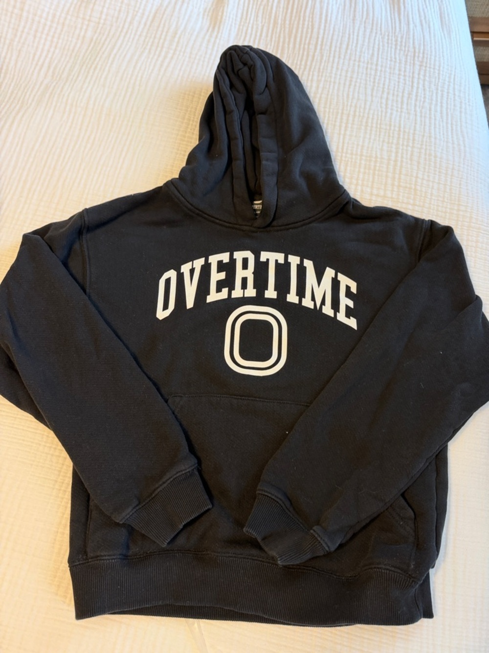 Overtime Black Kids' Hoodie Sweatshirt